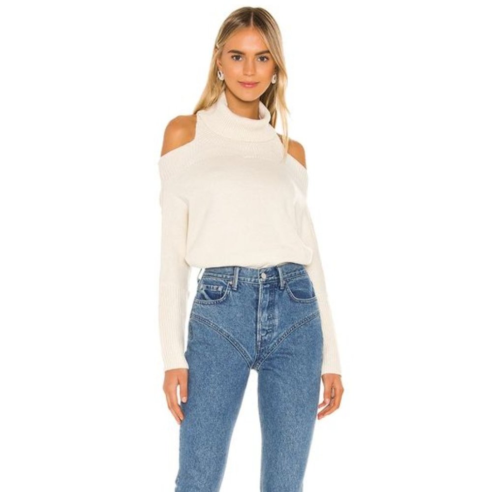 NWT! Lovers + Friends Cut Out Turtleneck Sweater